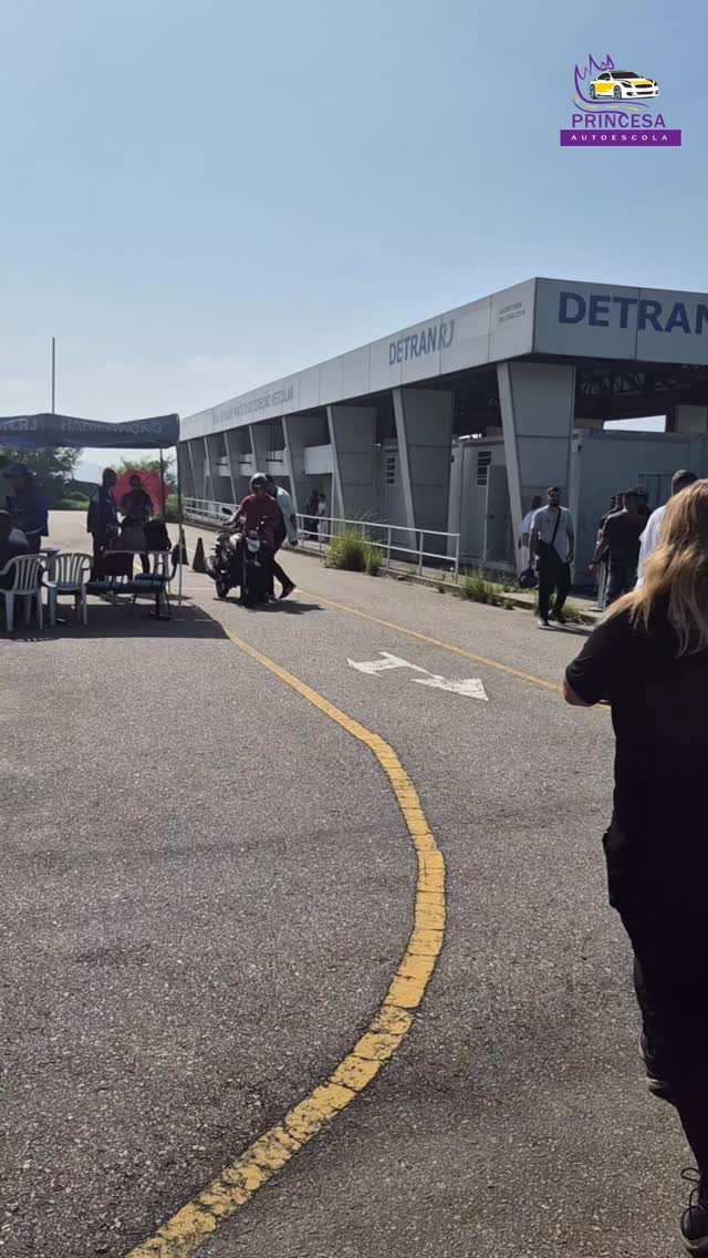 Aluno em dia de exame prático no Detran